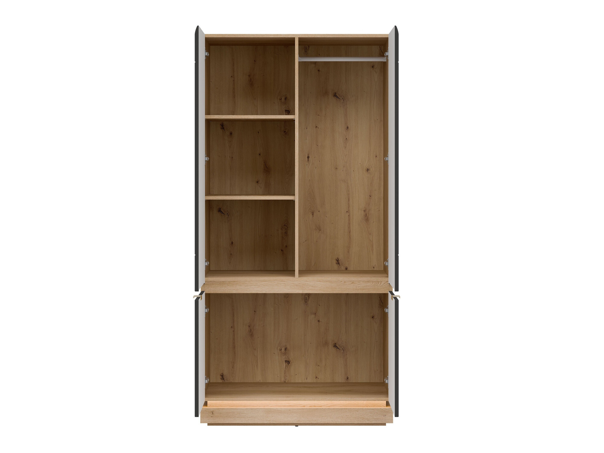 Armoire Teselbu 113 (Anthracite + Chêne)