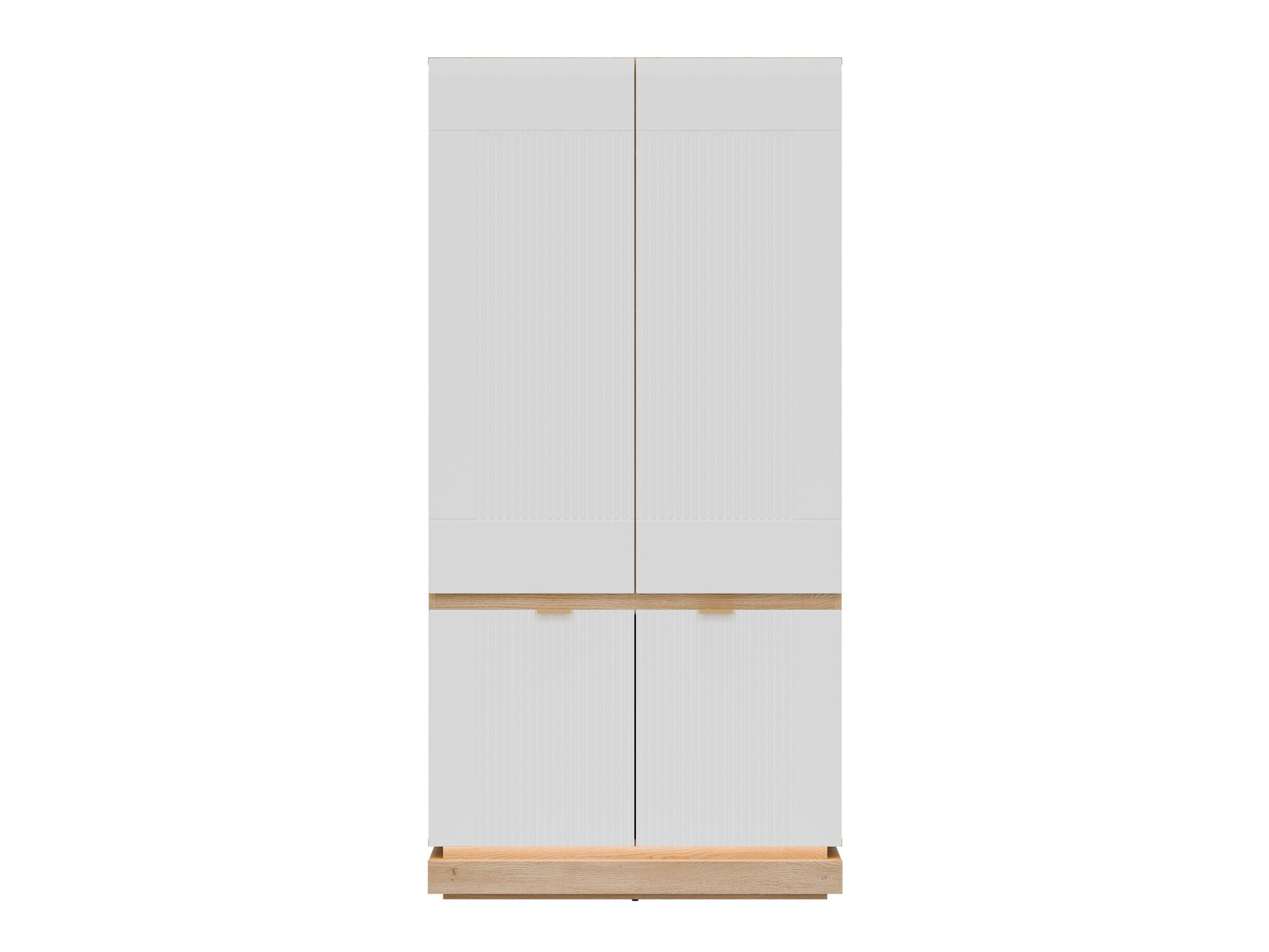 Armoire Teselbu 113 (Blanc + Chêne)