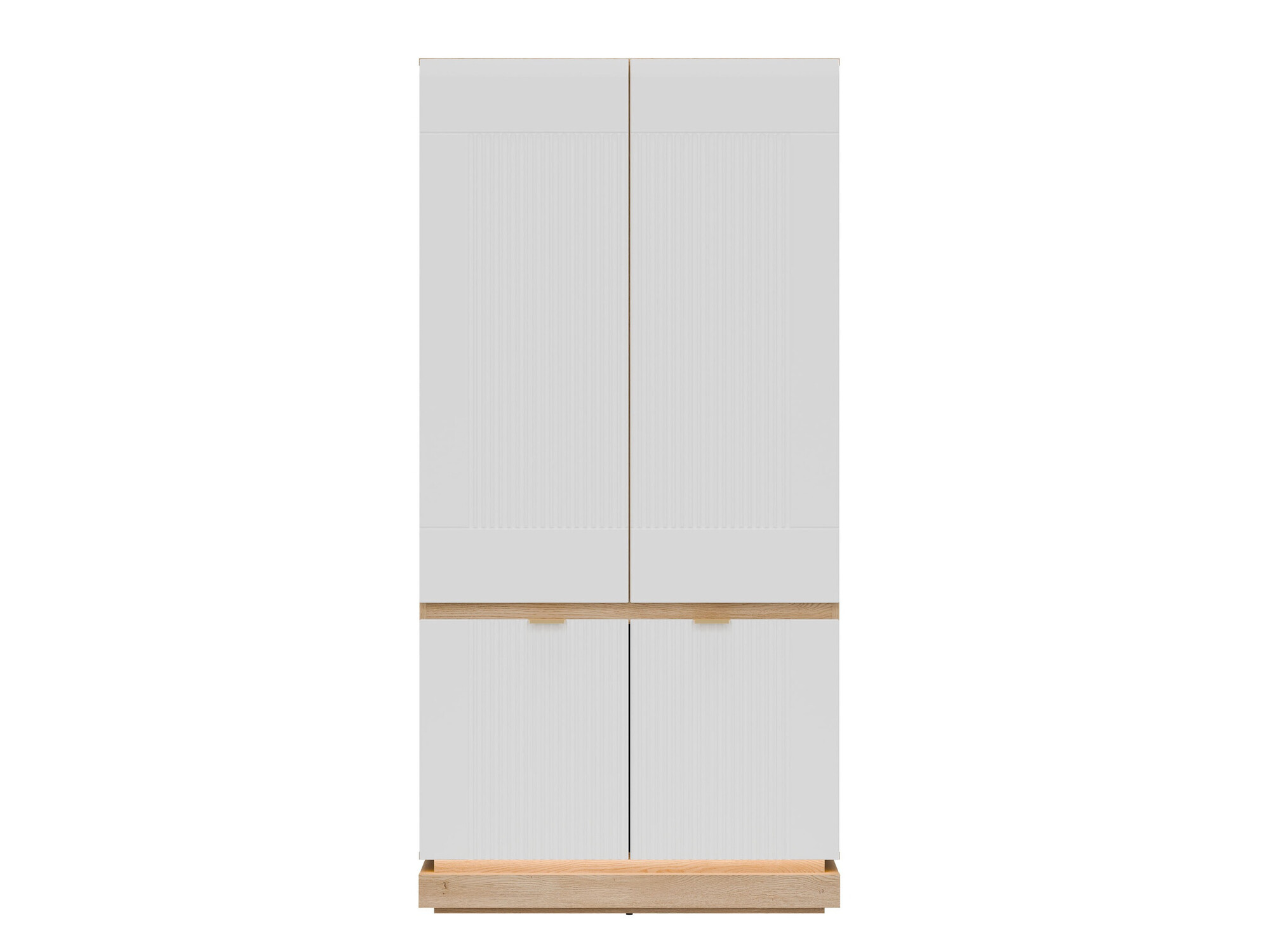 Armoire Teselbu 113 (Blanc + Chêne)