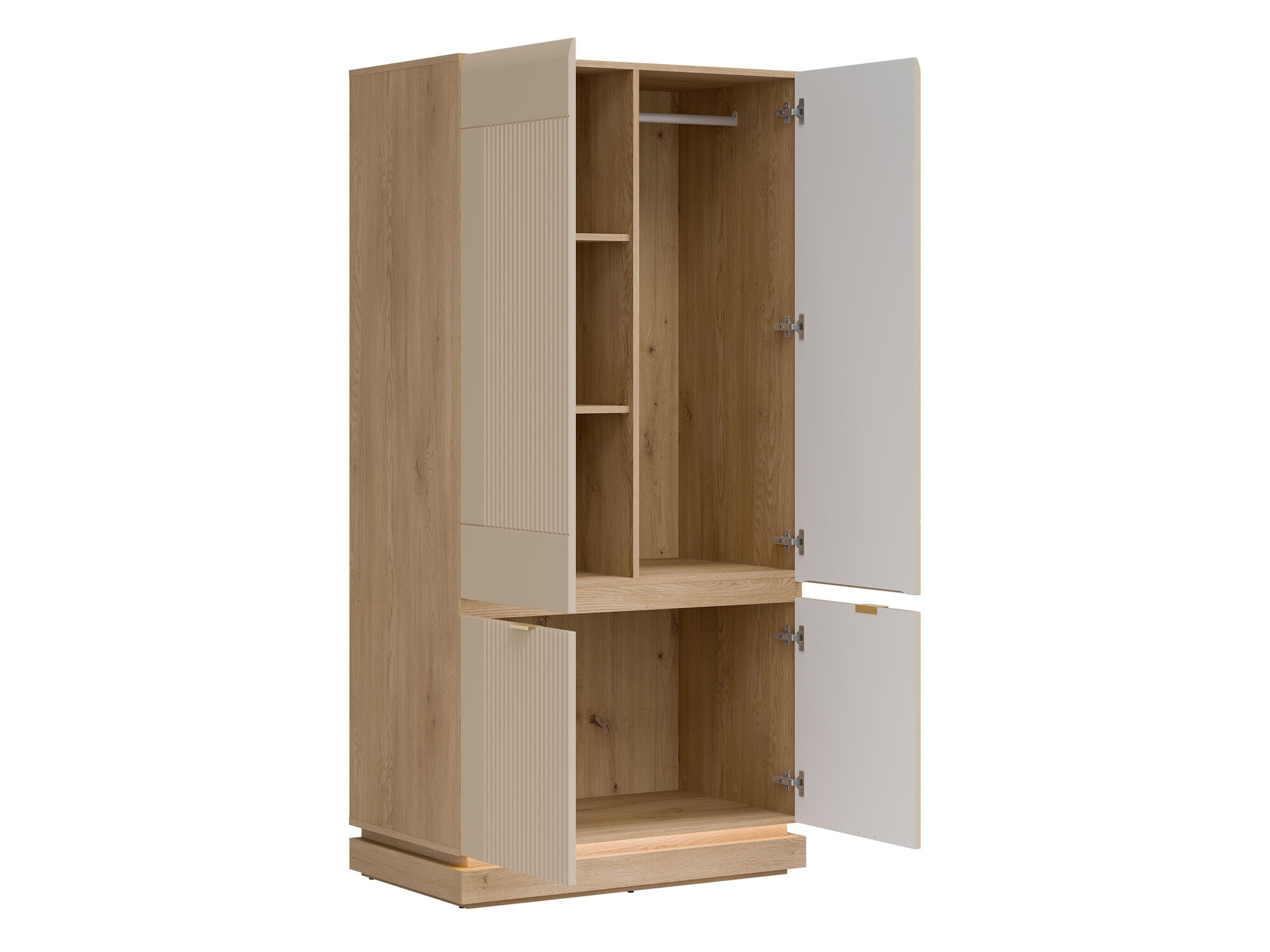 Armoire Teselbu 113 (Cachemire + Chêne)