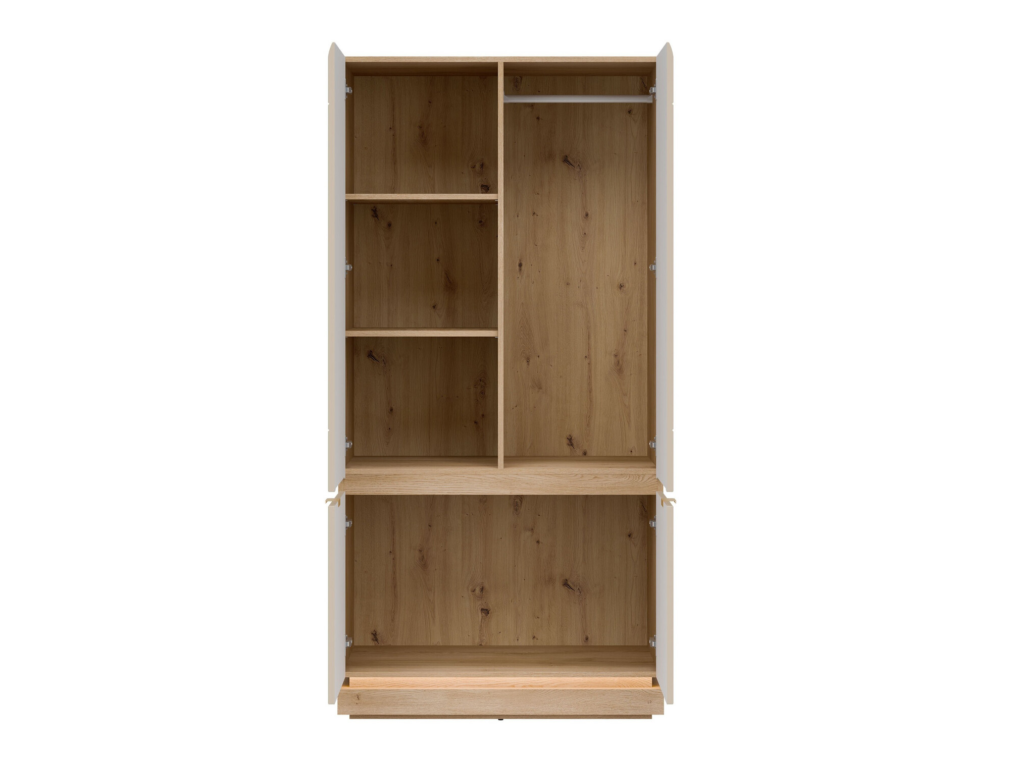Armoire Teselbu 113 (Cachemire + Chêne)