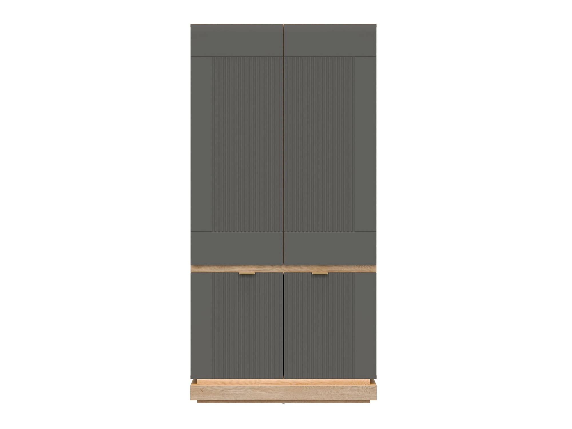 Armoire Teselbu 113 (Gris + Chêne)