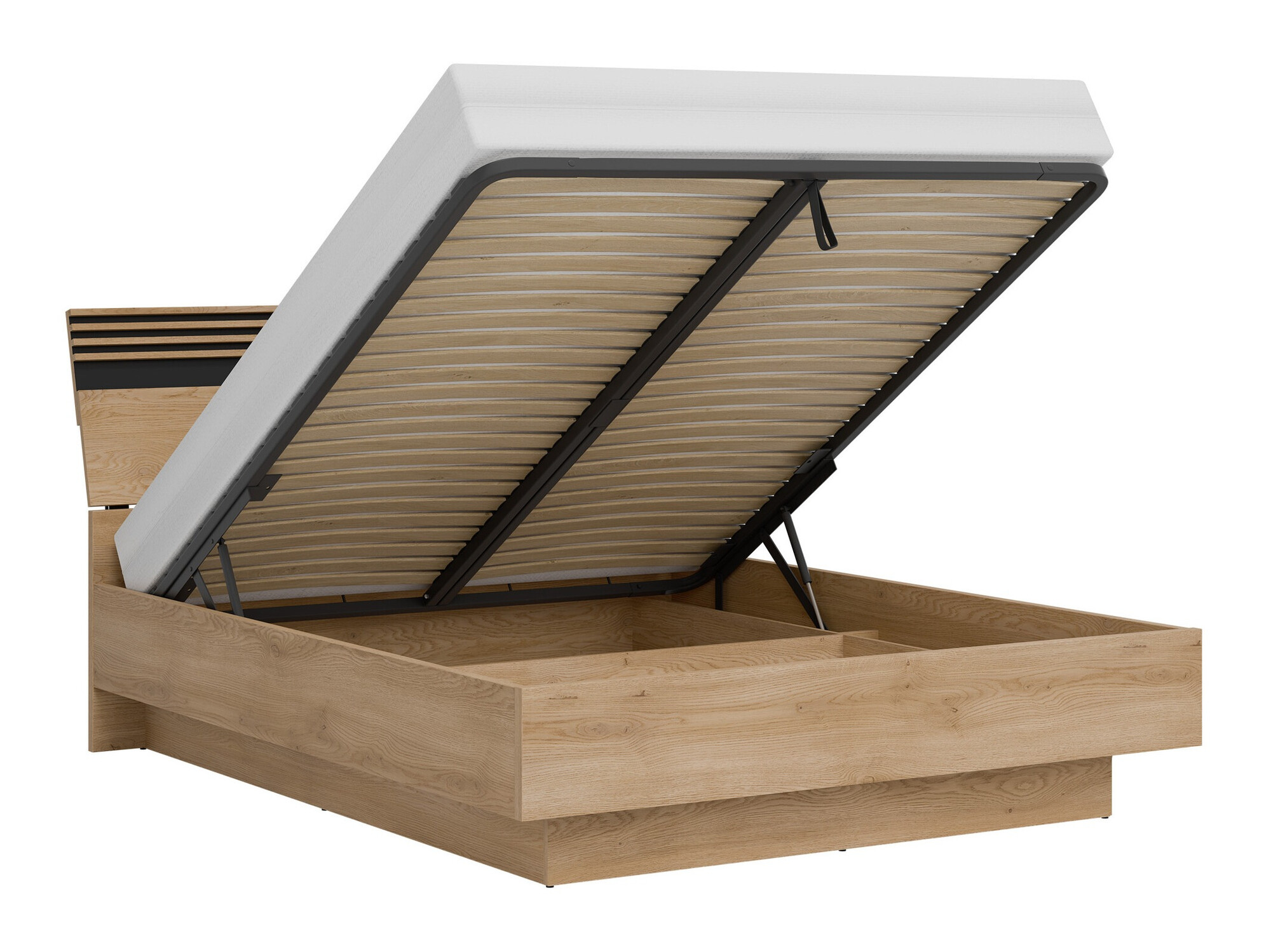 Ensemble de chambre Teselbu 117 (Anthracite + Chêne)