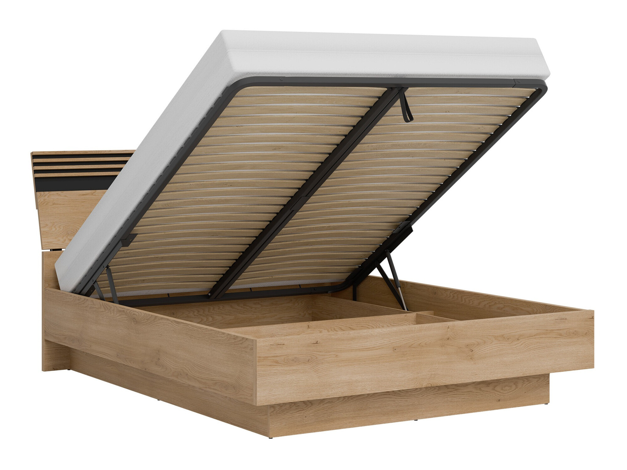 Ensemble de chambre Teselbu 117 (Blanc + Chêne)