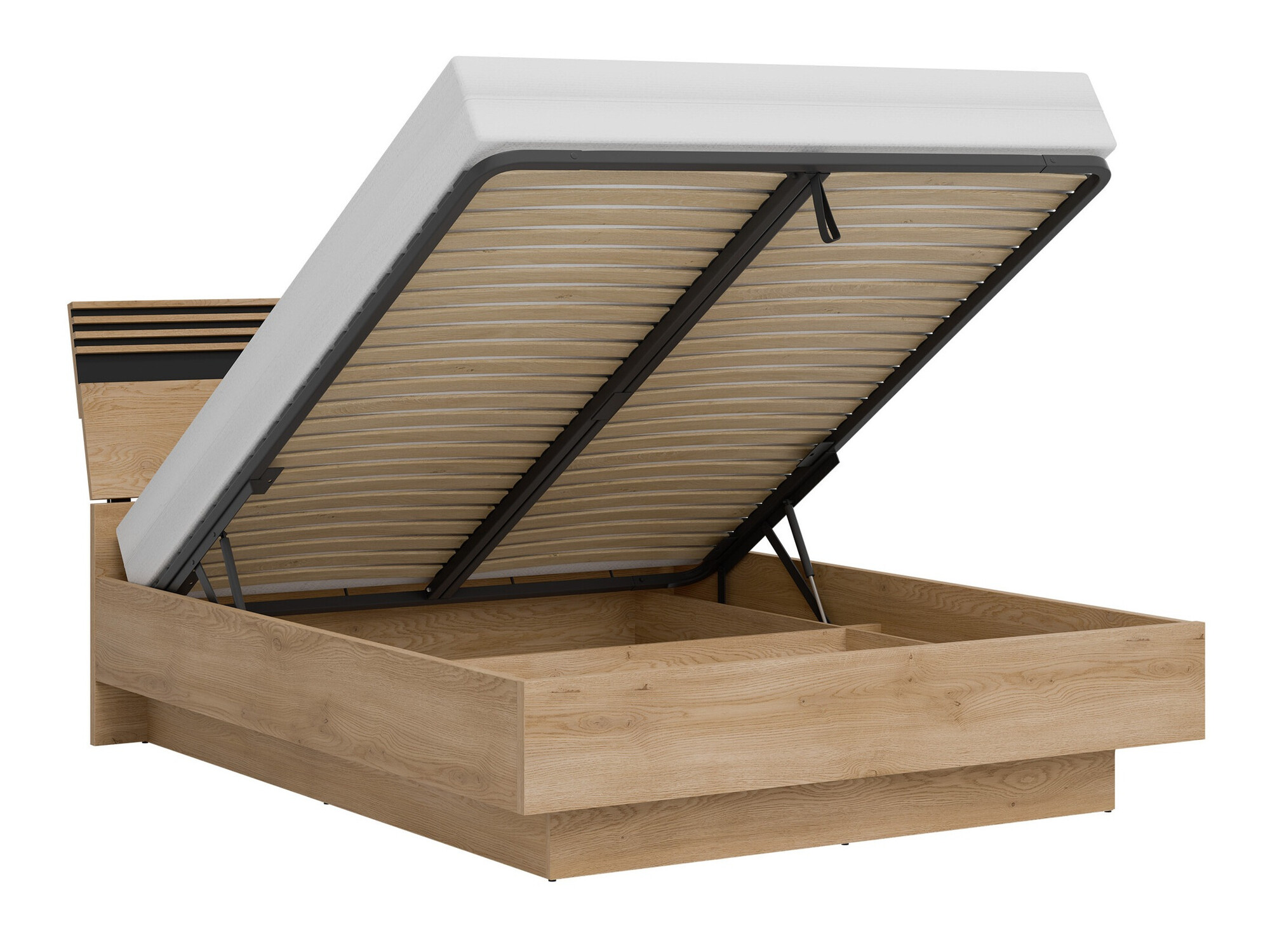 Ensemble de chambre Teselbu 117 (Blanc + Chêne)