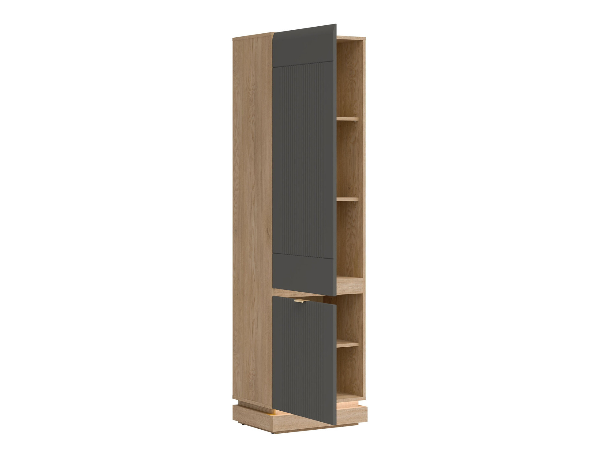 Ensemble de chambre Teselbu 117 (Gris + Chêne)