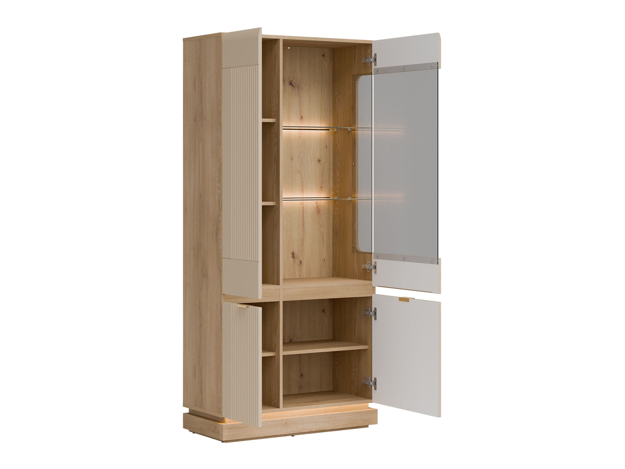 Ensemble de salon Teselbu 116 (Cachemire + Chêne)