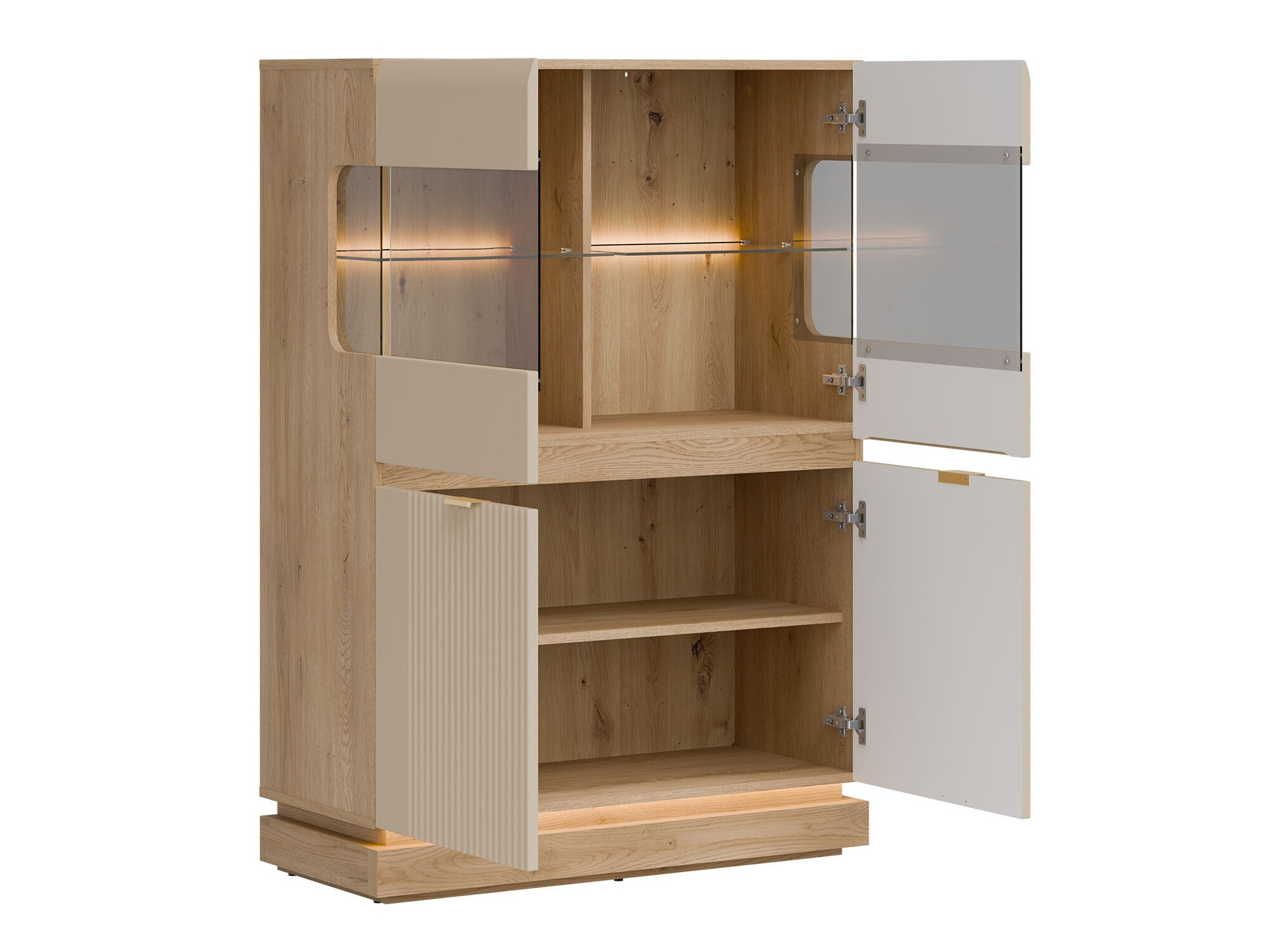 Ensemble de salon Teselbu 116 (Cachemire + Chêne)