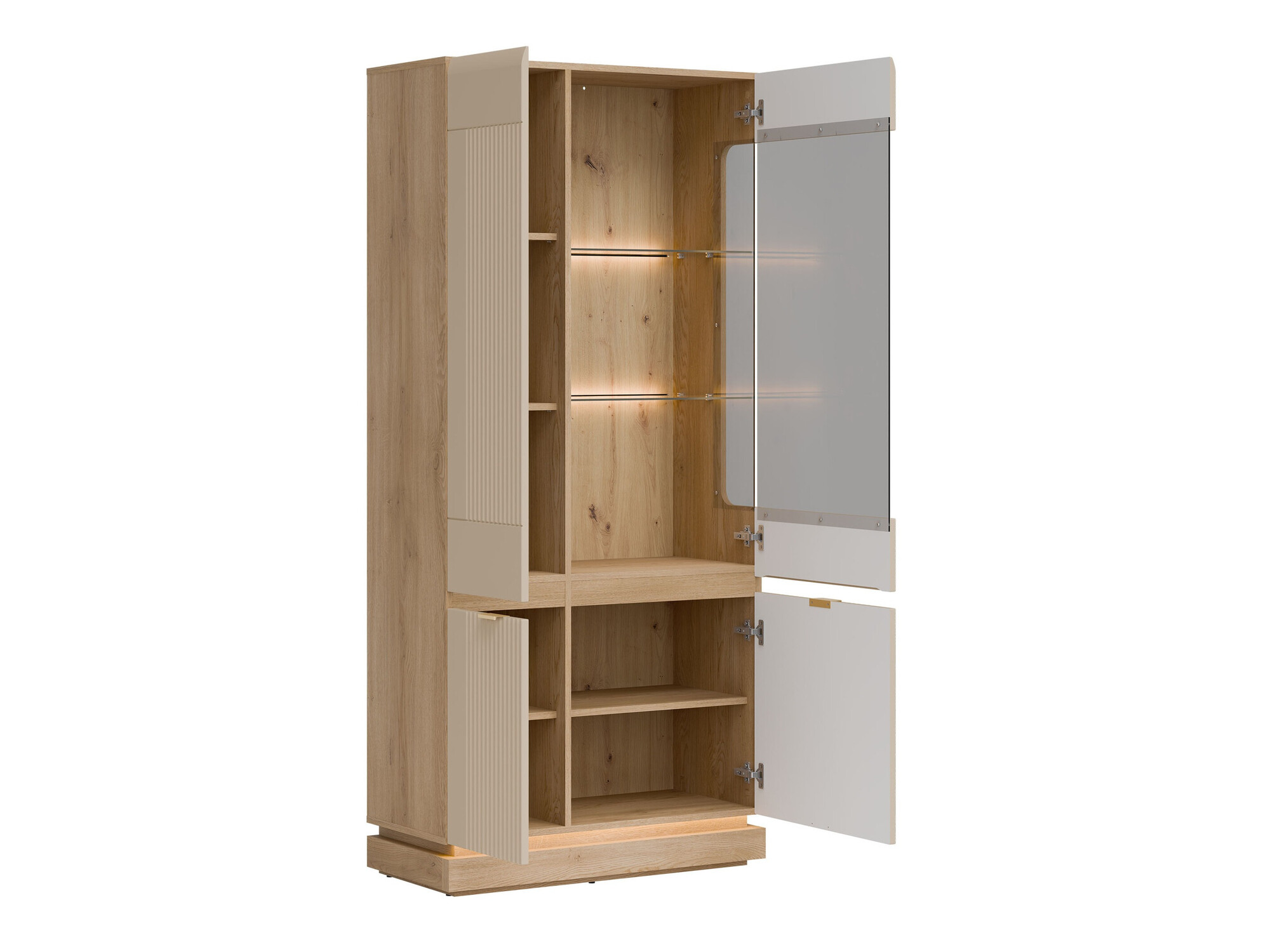 Ensemble de salon Teselbu 116 (Cachemire + Chêne)