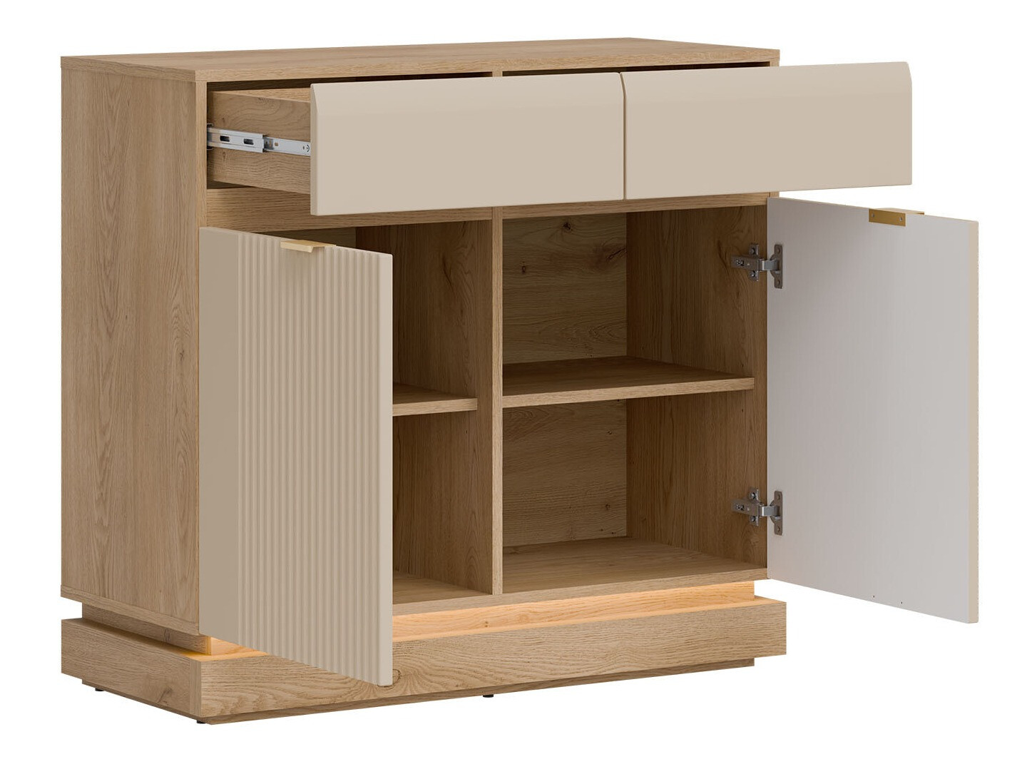 Ensemble de salon Teselbu 116 (Cachemire + Chêne)
