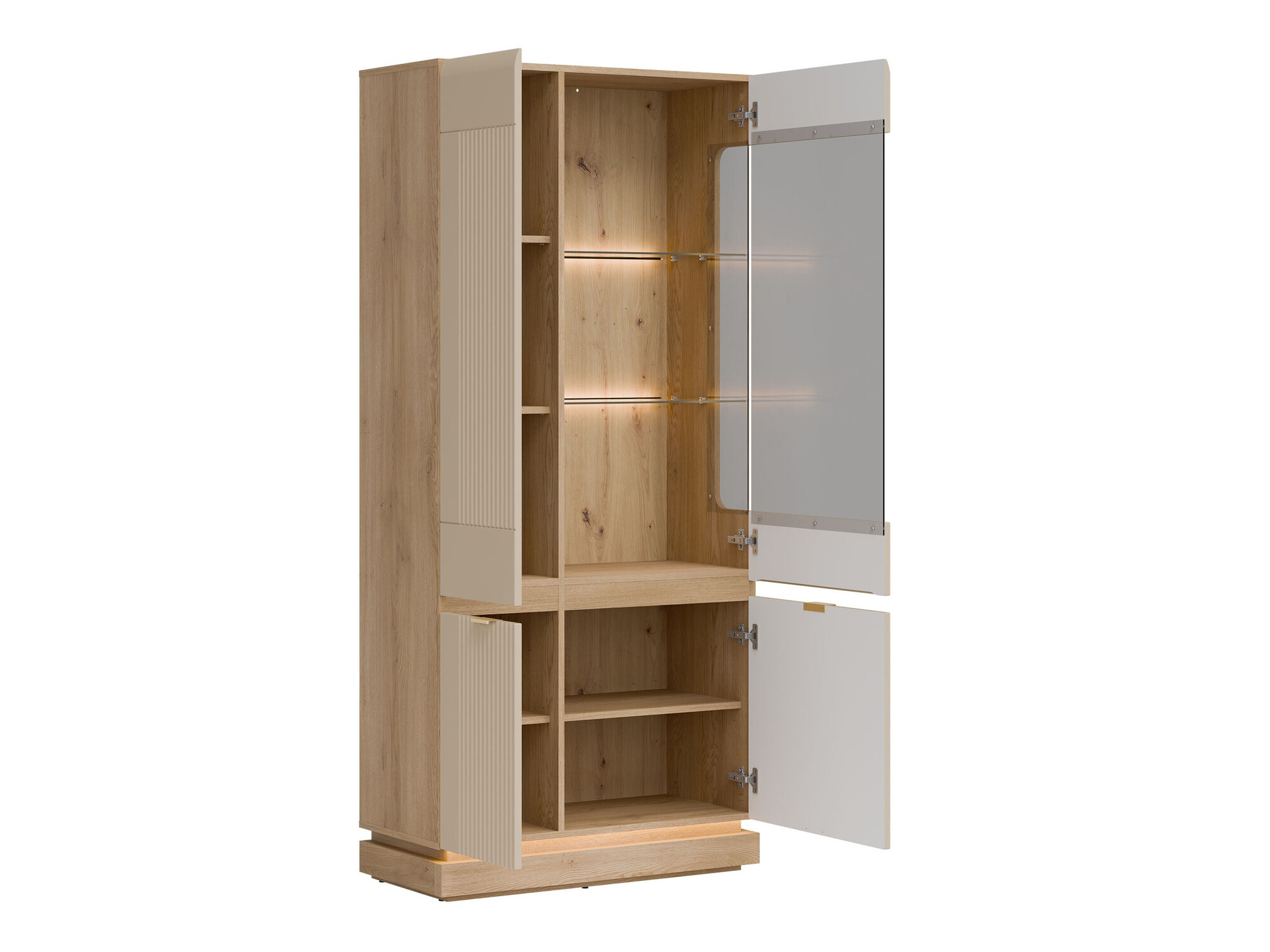 Ensemble de salon Teselbu 116 (Cachemire + Chêne)