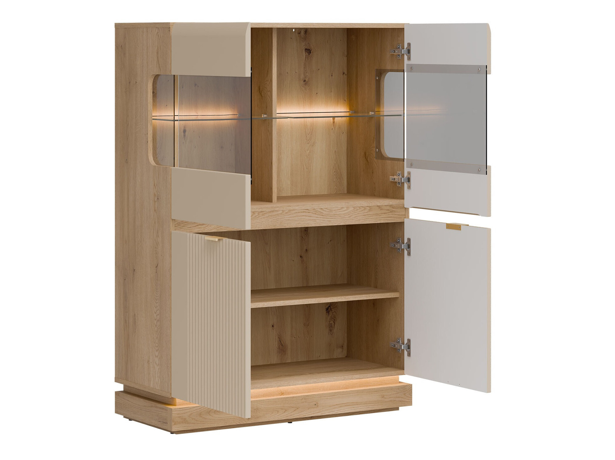 Ensemble de salon Teselbu 116 (Cachemire + Chêne)