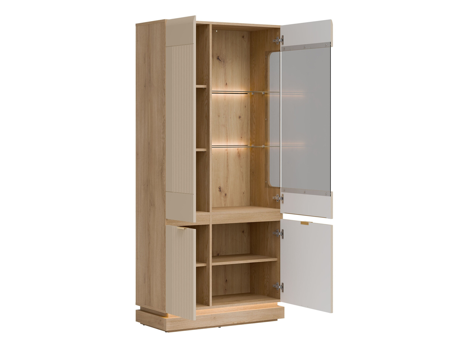 Ensemble de salon Teselbu 116 (Cachemire + Chêne)