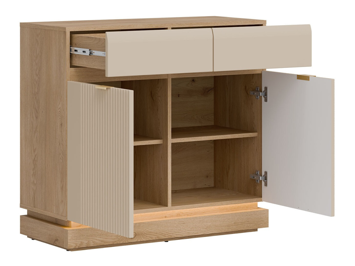 Ensemble de salon Teselbu 116 (Cachemire + Chêne)