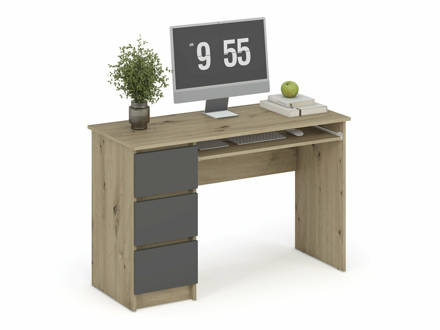 Bureau Houston 1949 (Graphite + Chêne Artisan)