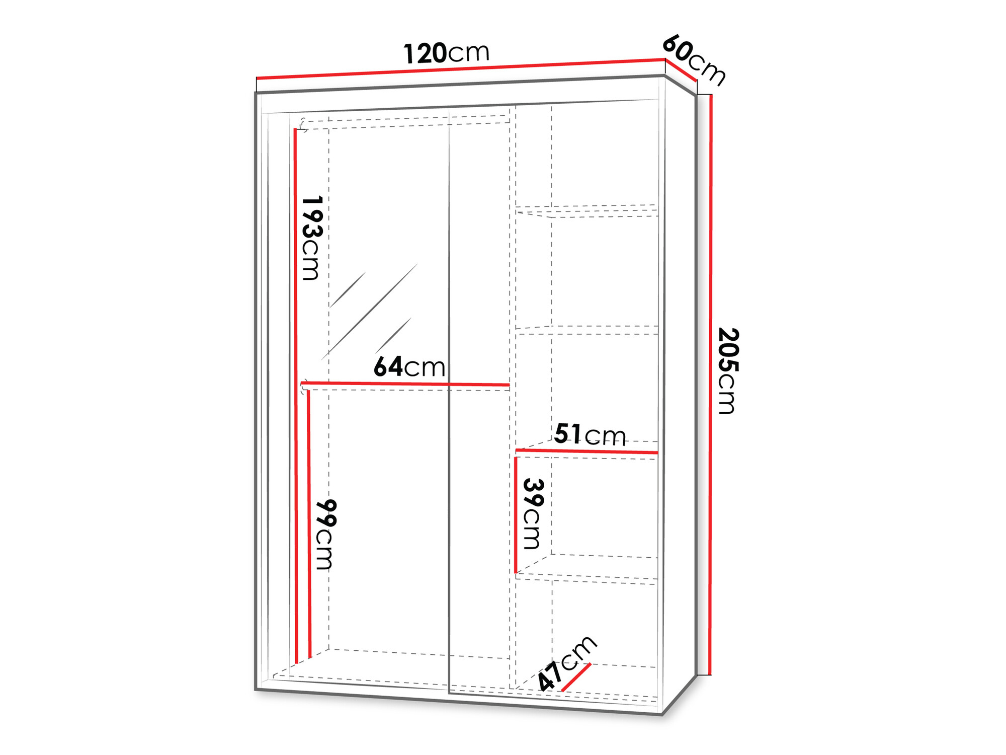 Armoire Apopka 102 (Blanc)