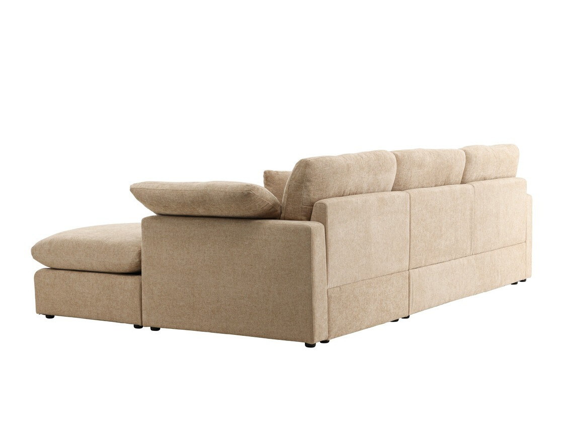 Canapé d'angle Dallas 4813 (Brun clair)