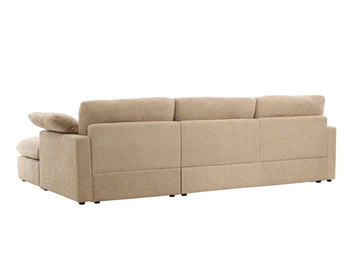 Canapé d'angle Dallas 4813 (Brun clair)