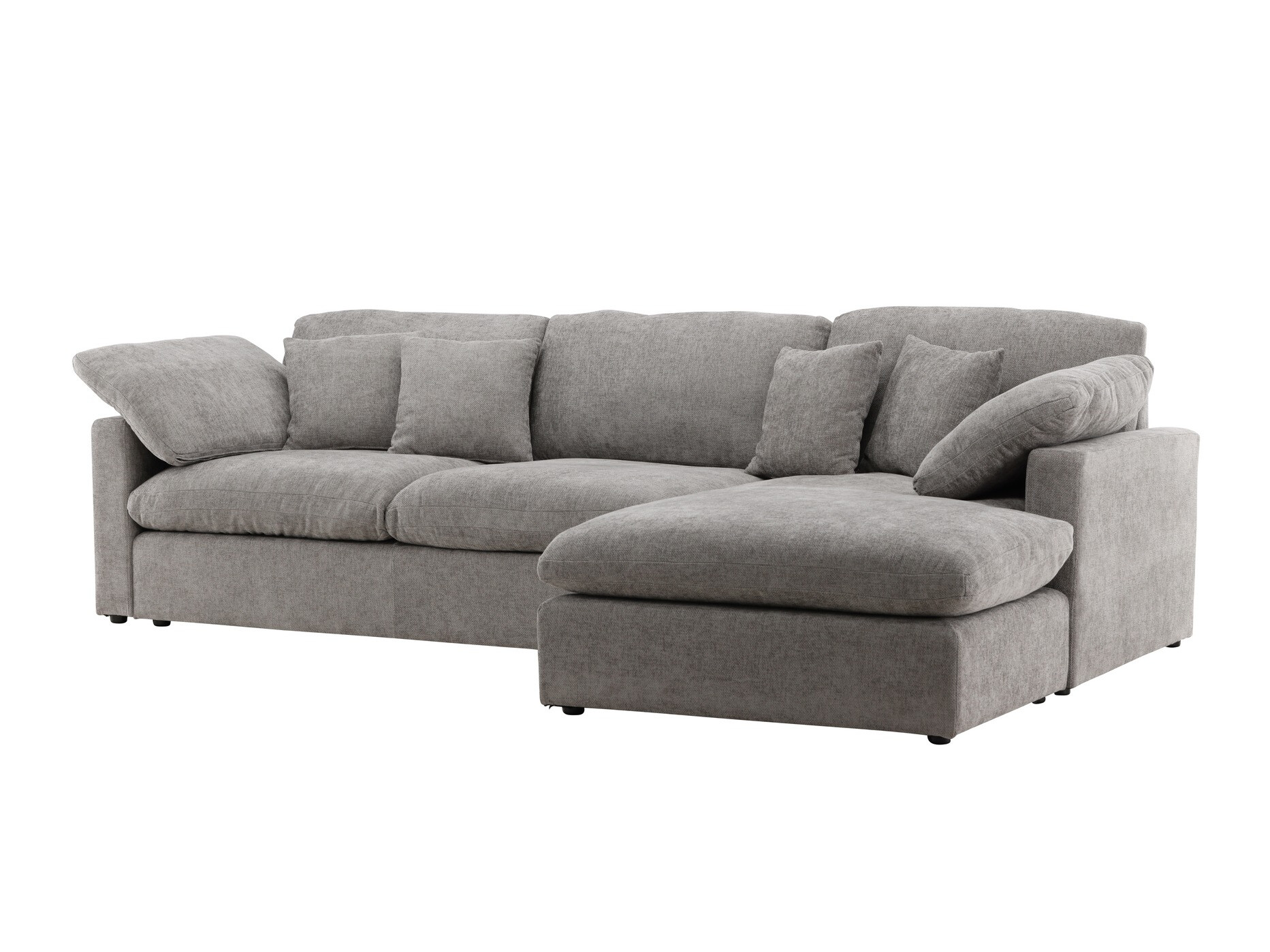 Canapé d'angle Dallas 4813 (Gris foncé)