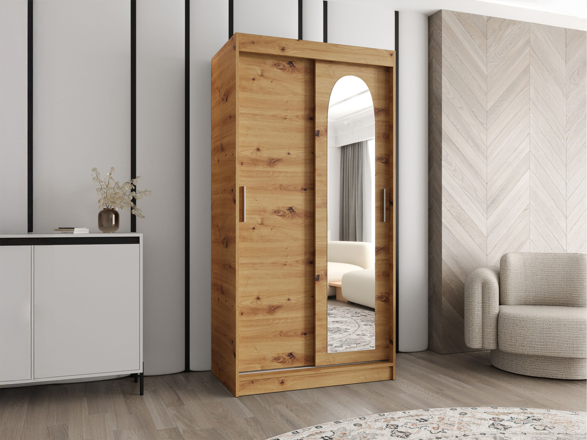 Armoire Hartford 505 (Chêne Artisan)