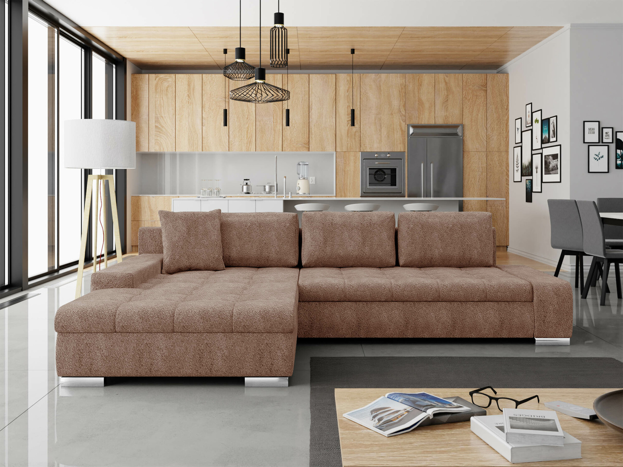 Canapé d'angle Comfivo Nitor II (Coral 45)