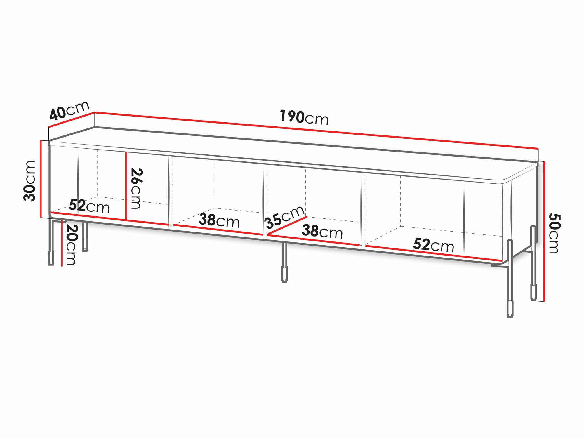 Meuble TV Nobilitas (Cachemire)