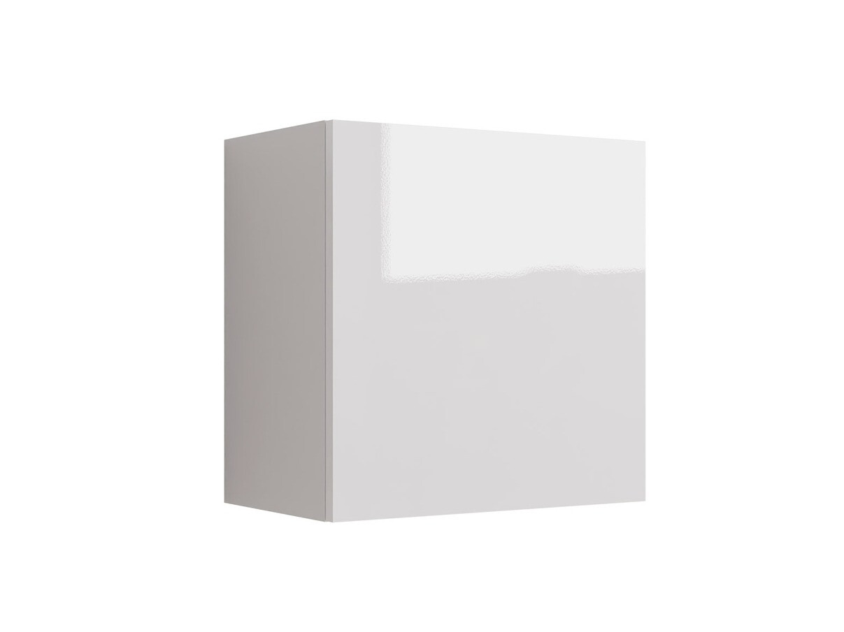 Armoire murale Vilrin I (Blanc + Blanc brillant)