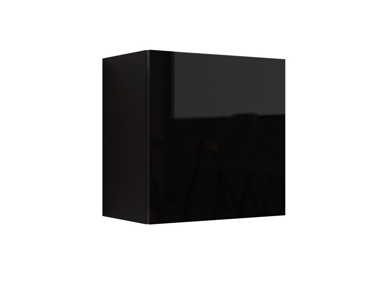 Armoire murale Vilrin I (Noir + Noir brillant)