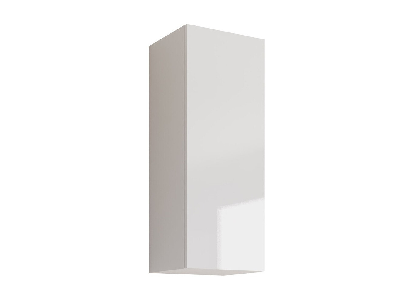 Armoire murale Vilrin VI (Blanc + Blanc brillant)