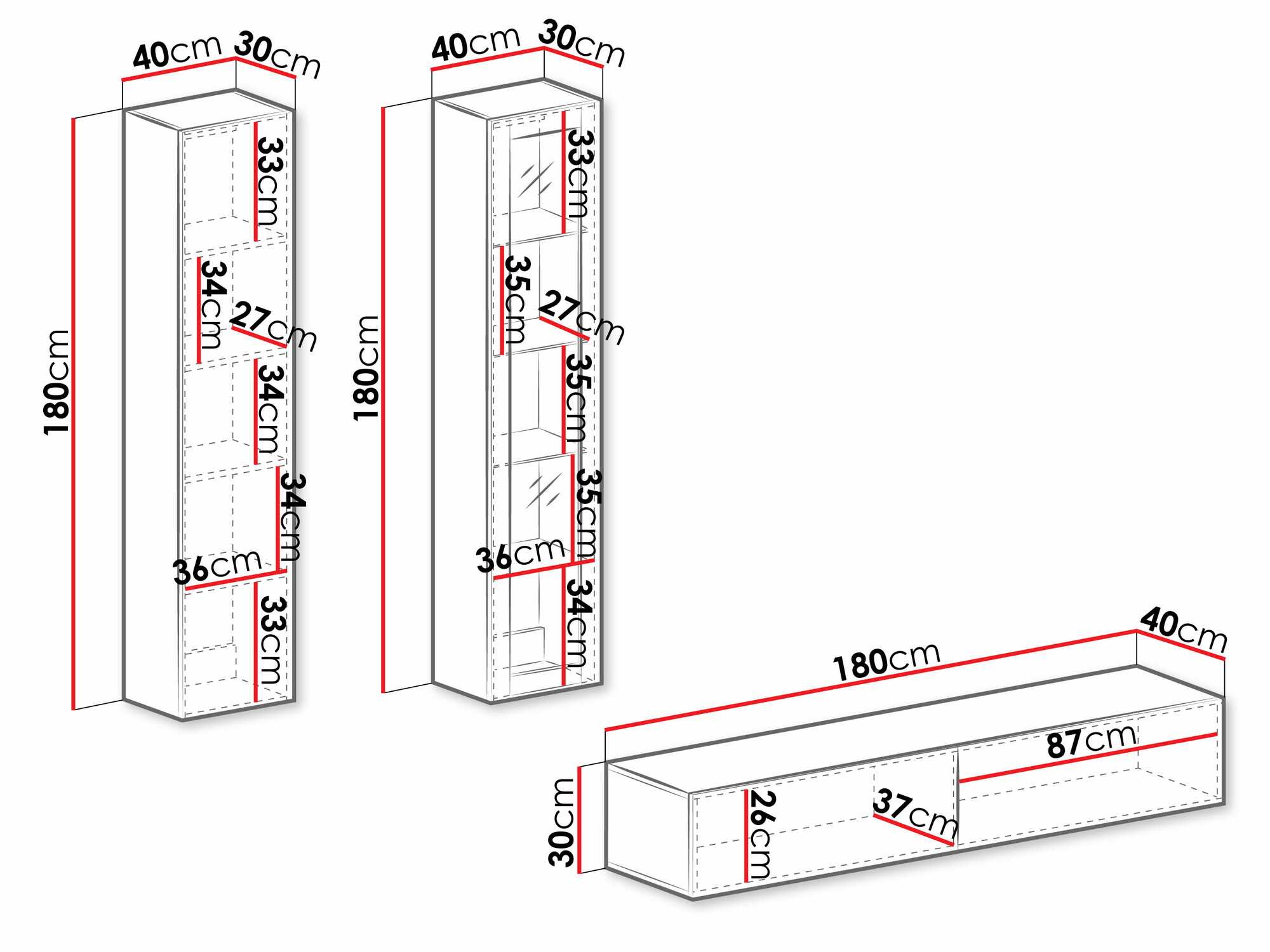 Ensemble de salon Venenou 102 (Gris + Gris brillant)
