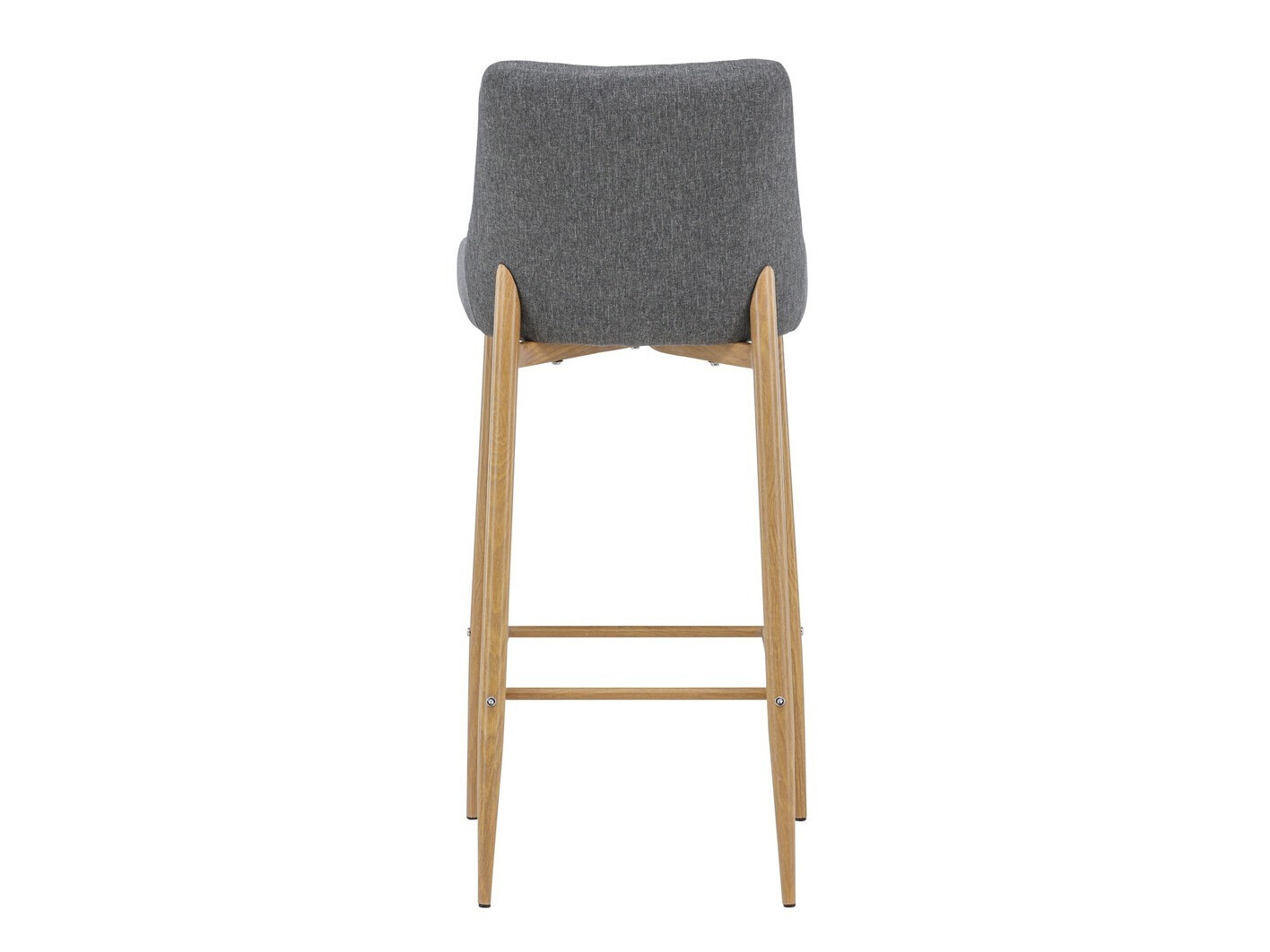 Chaise de bar Dallas 2647 (Gris foncé + Chêne)