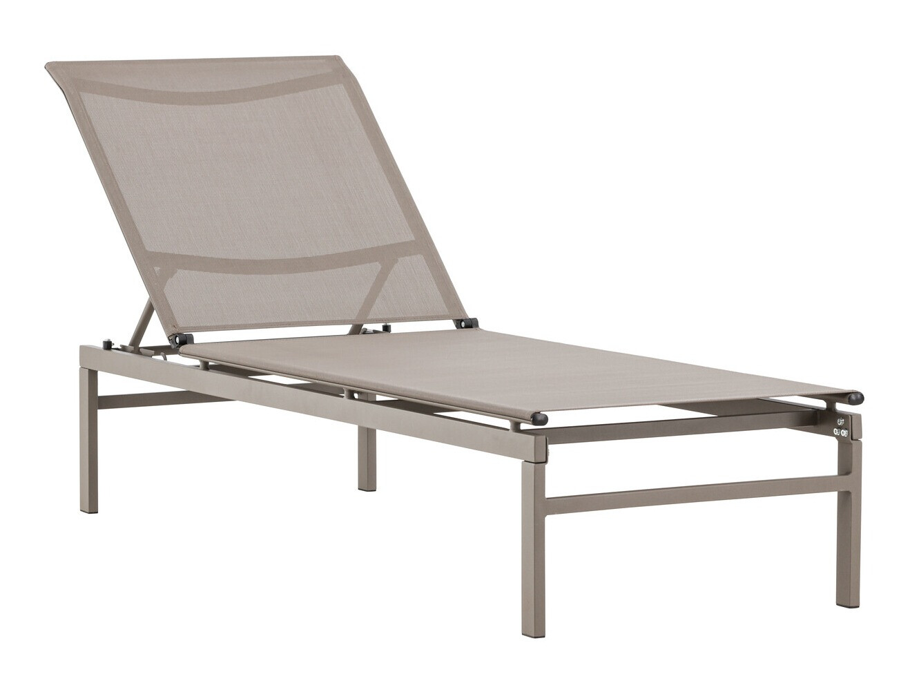 Chaise longue de jardin Dallas 4834 (Beige + Brun clair)