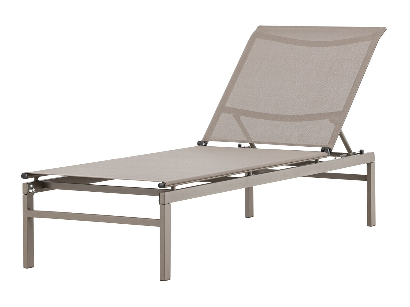 Chaise longue de jardin Dallas 4834 (Beige + Brun clair)