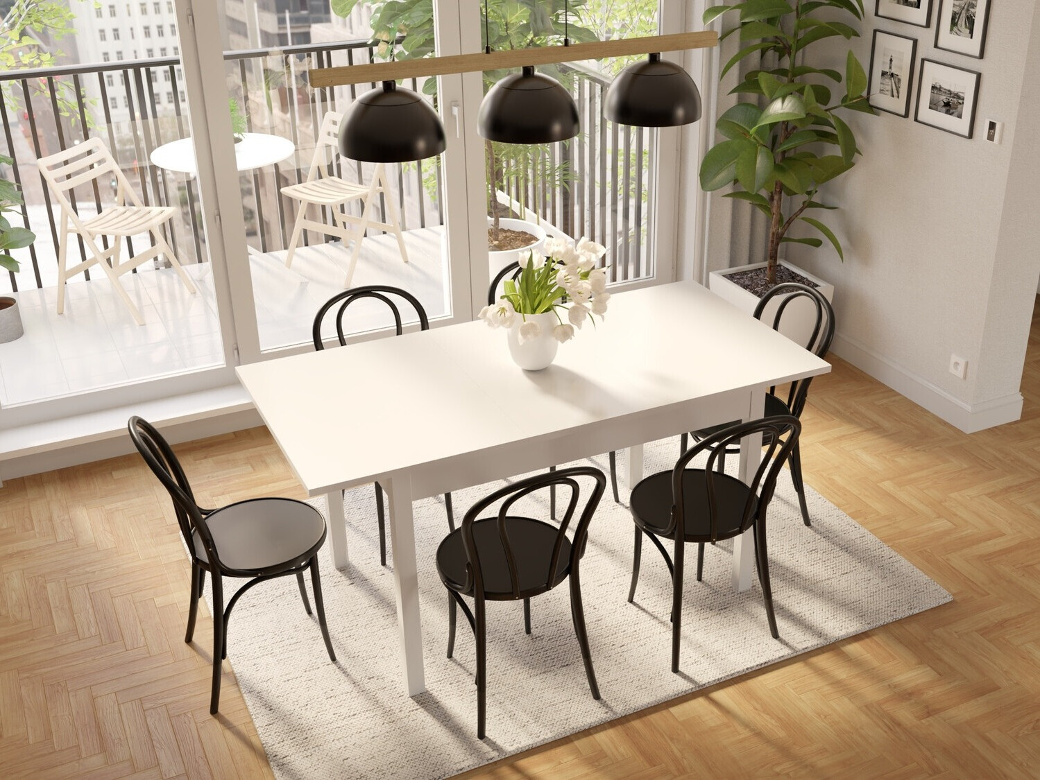 Table Bristol 220 (Blanc)