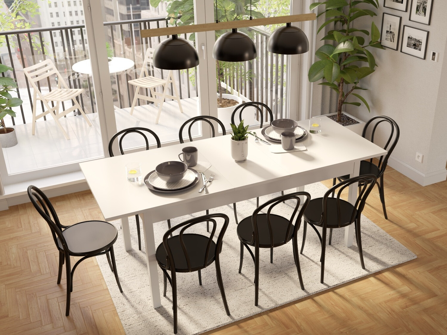 Table Bristol 221 (Blanc)