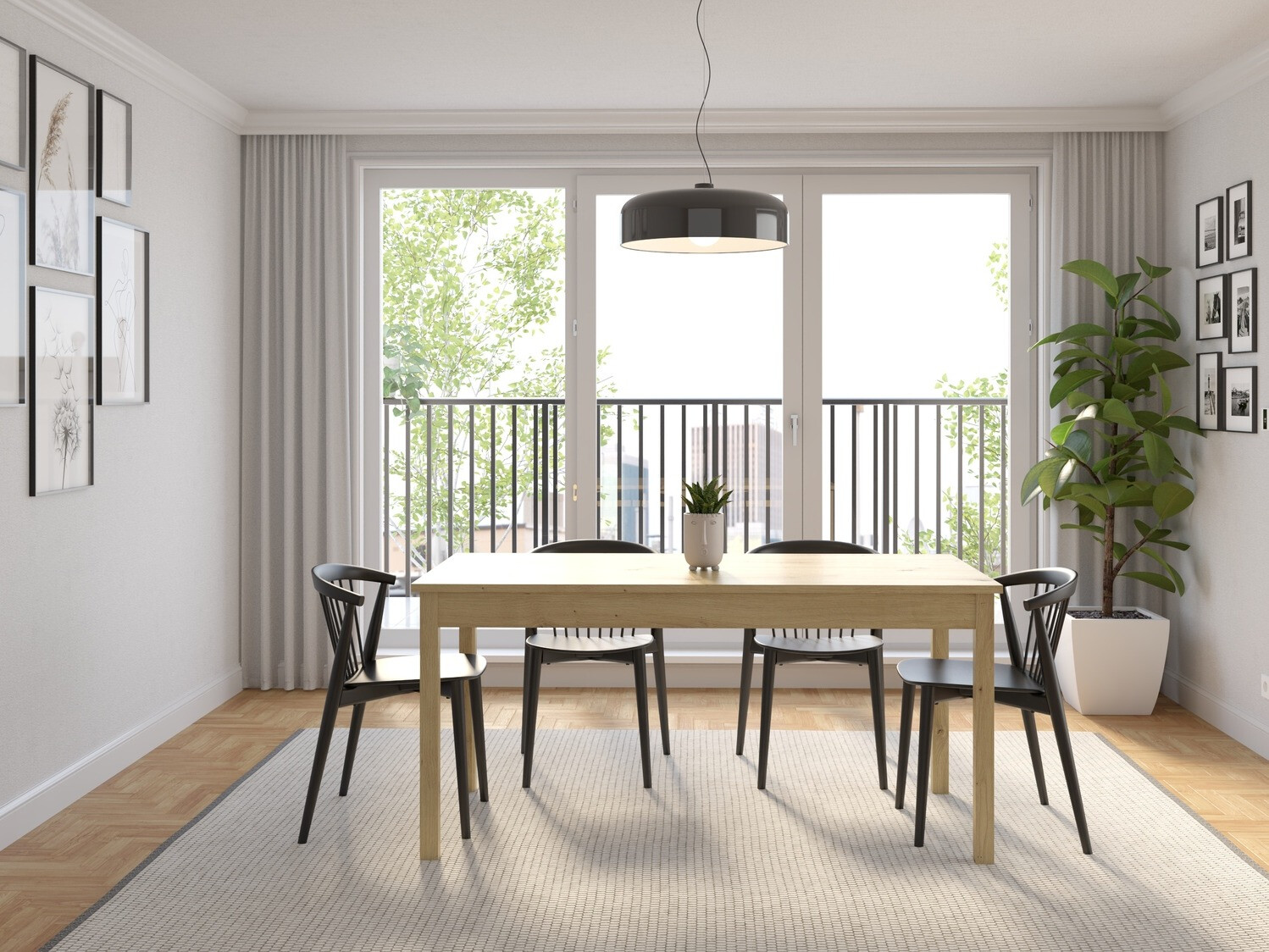 Table Bristol 221 (Chêne Artisan)