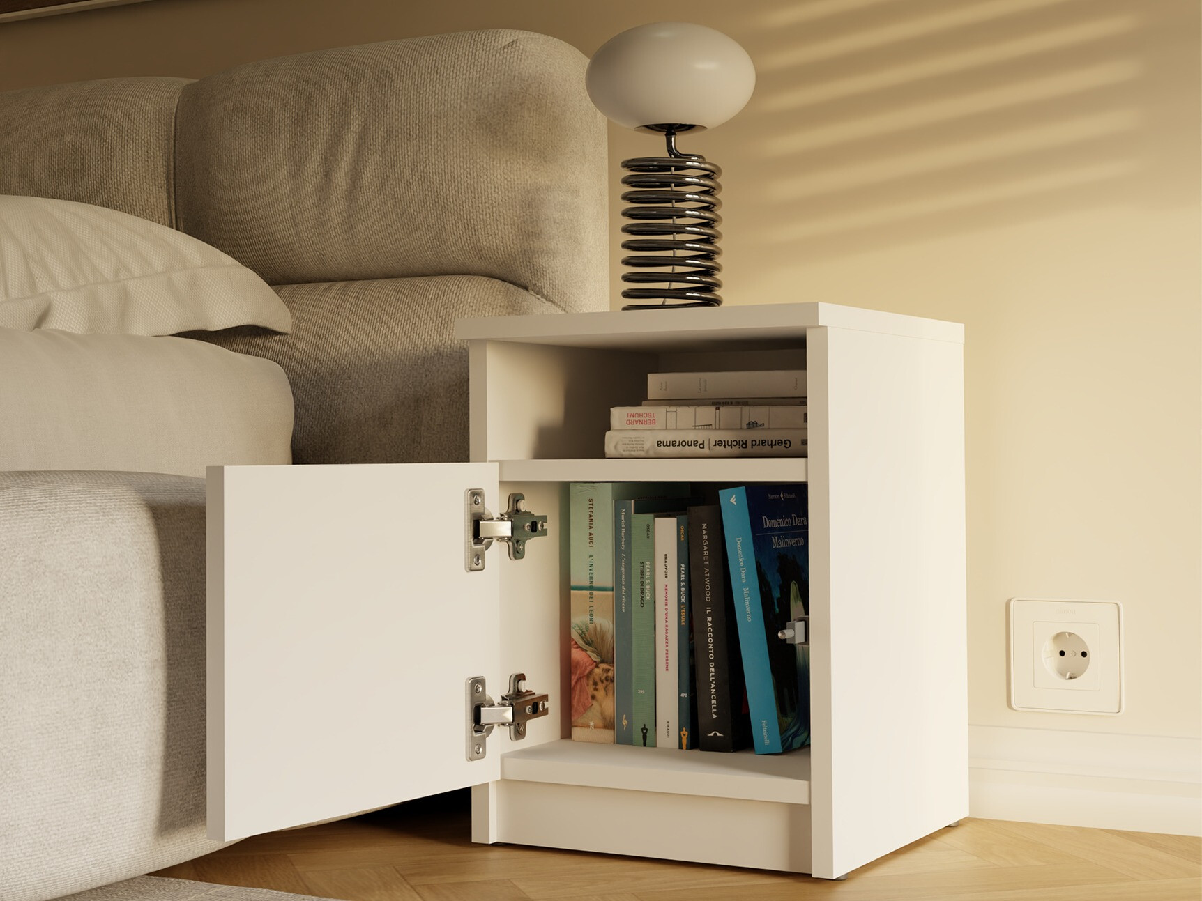 Table de chevet Mandeville 305 (Blanc)