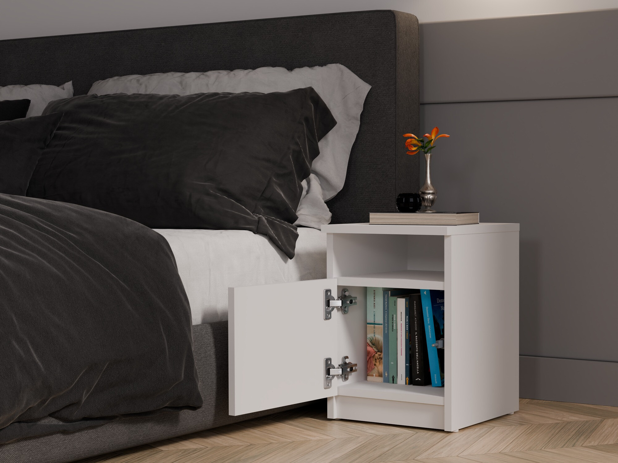 Table de chevet Mandeville 305 (Blanc)