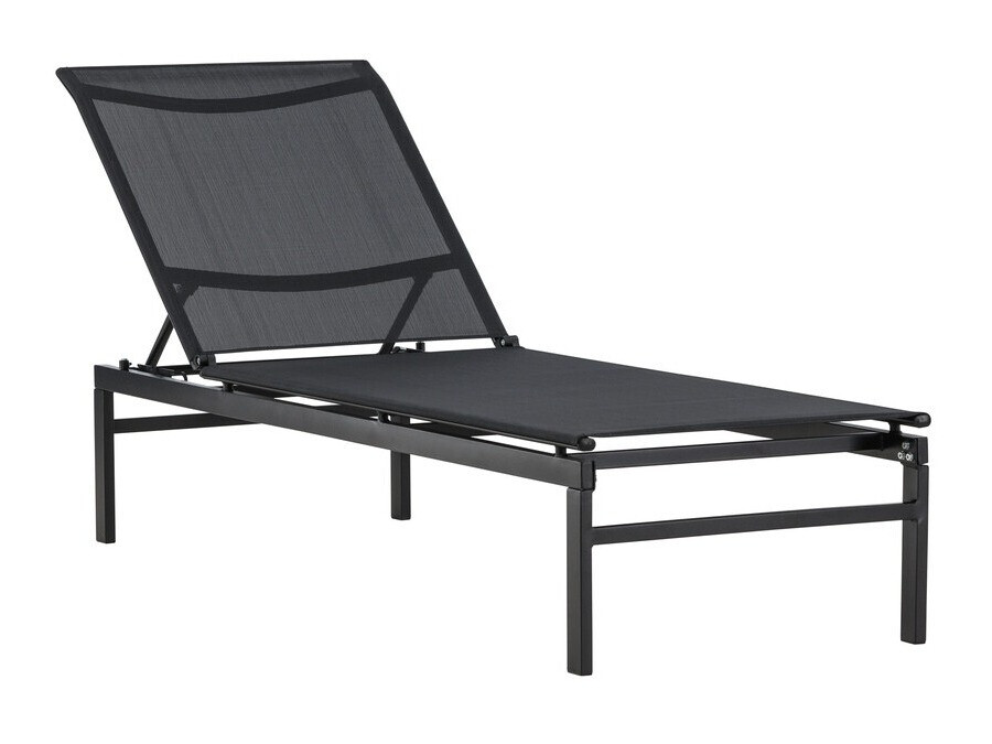 Chaise longue de jardin Dallas 4834 (Noir)