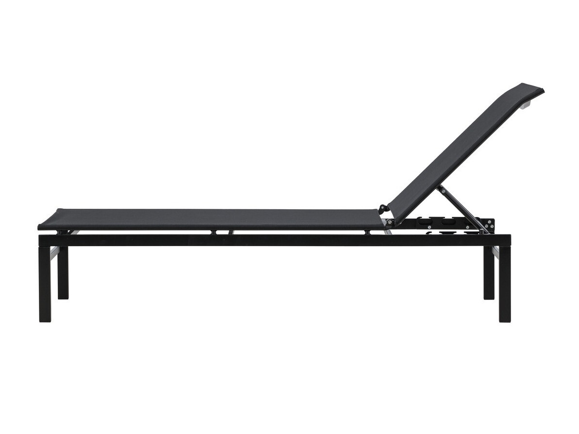 Chaise longue de jardin Dallas 4834 (Noir)