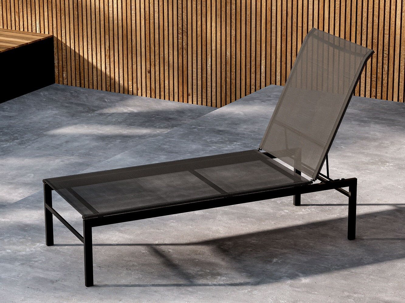 Chaise longue de jardin Dallas 4834 (Noir)