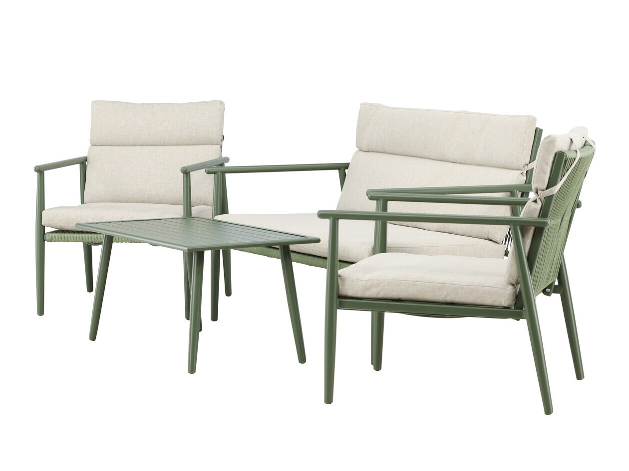 Ensemble de mobilier de jardin Dallas 4831 (Vert + Beige)