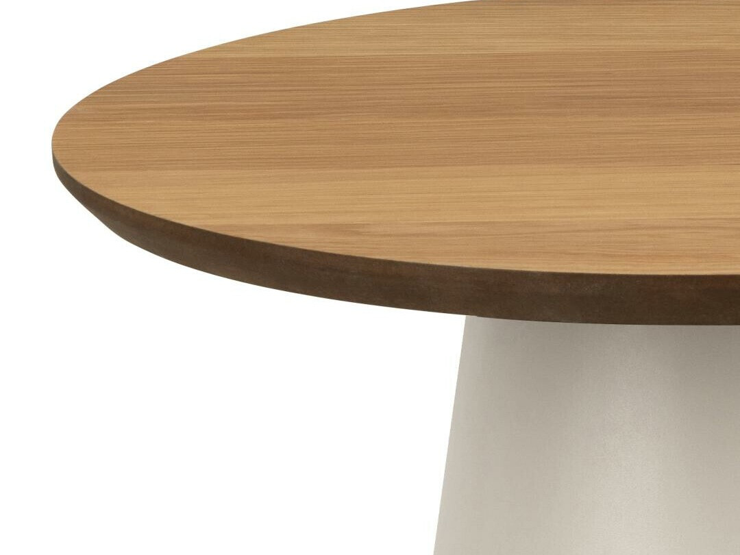 Table d'appoint Norsica 950 (Gris + Chêne)