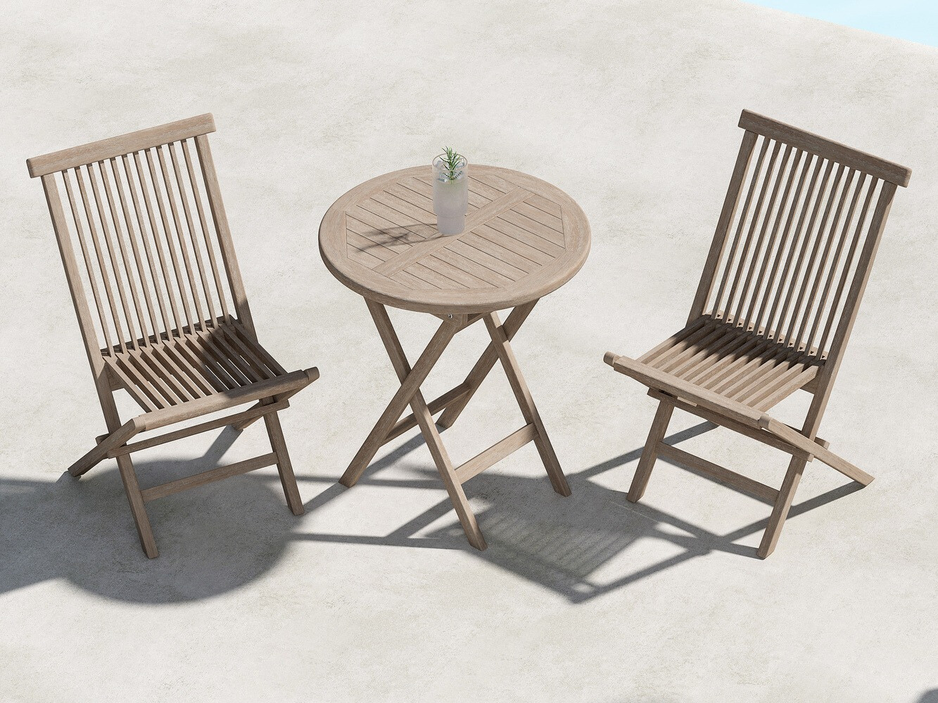 Table de jardin Nunova 127 (Brun clair)