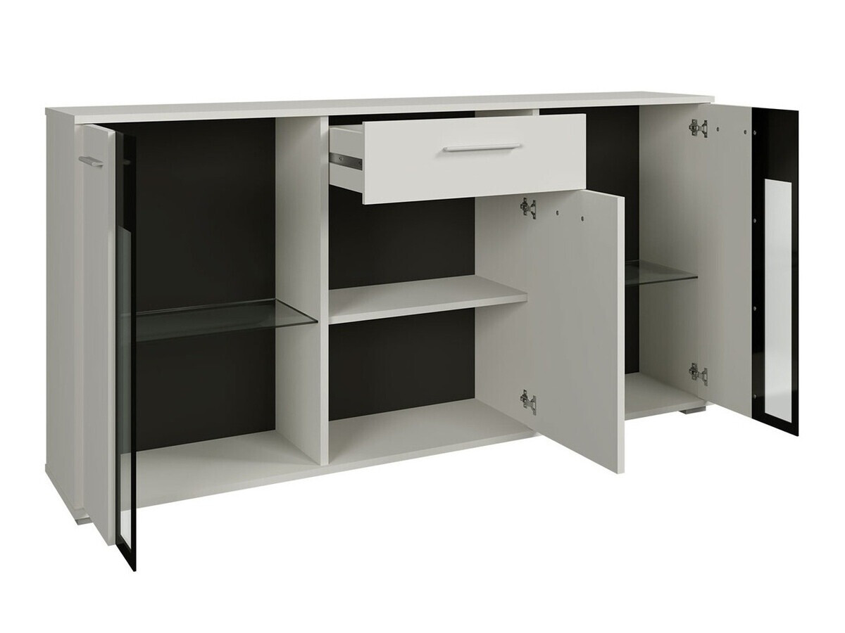 Commode Genio (Artrisan chêne + Blanc)
