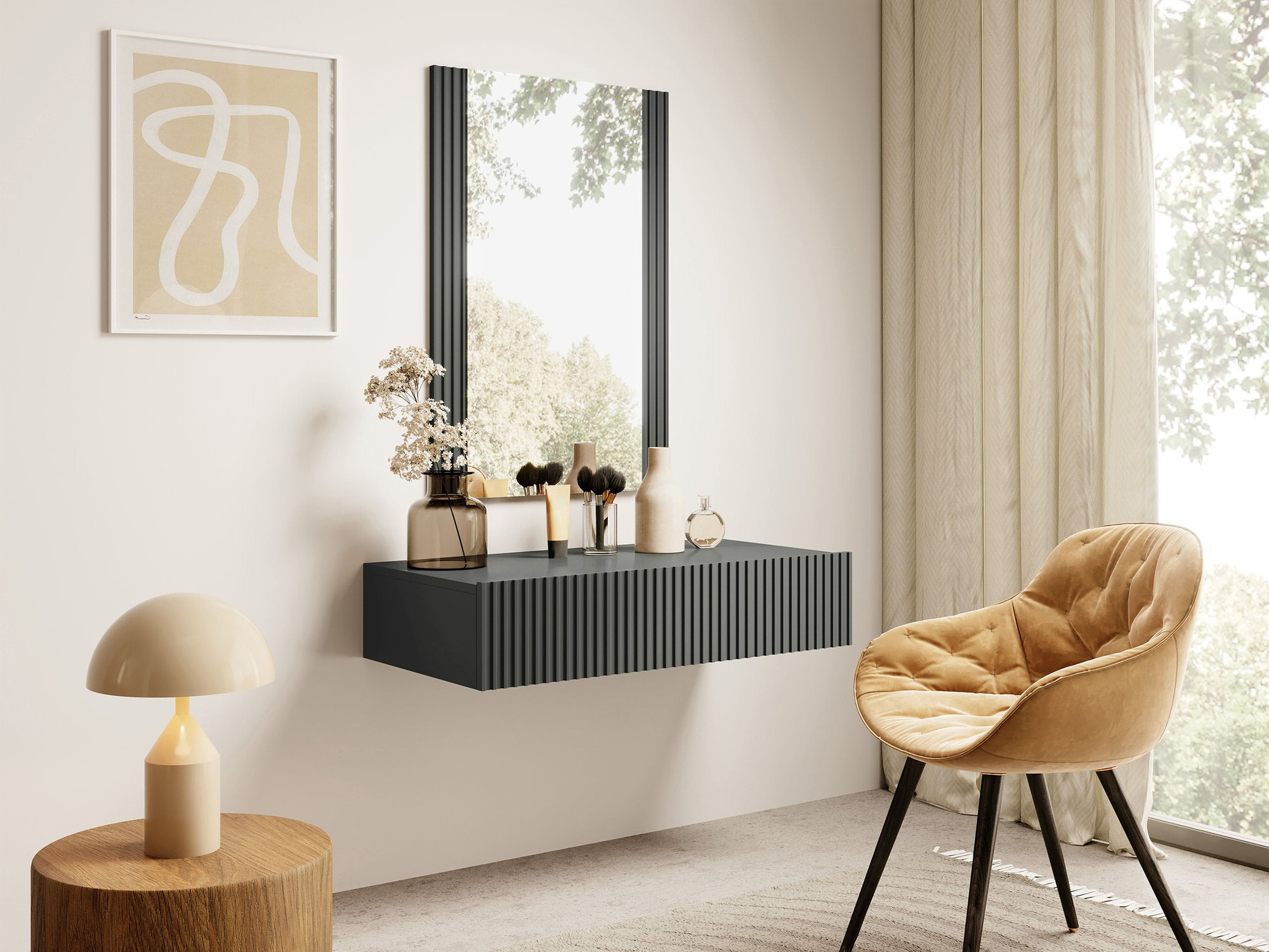 Coiffeuse Comes (Anthracite)
