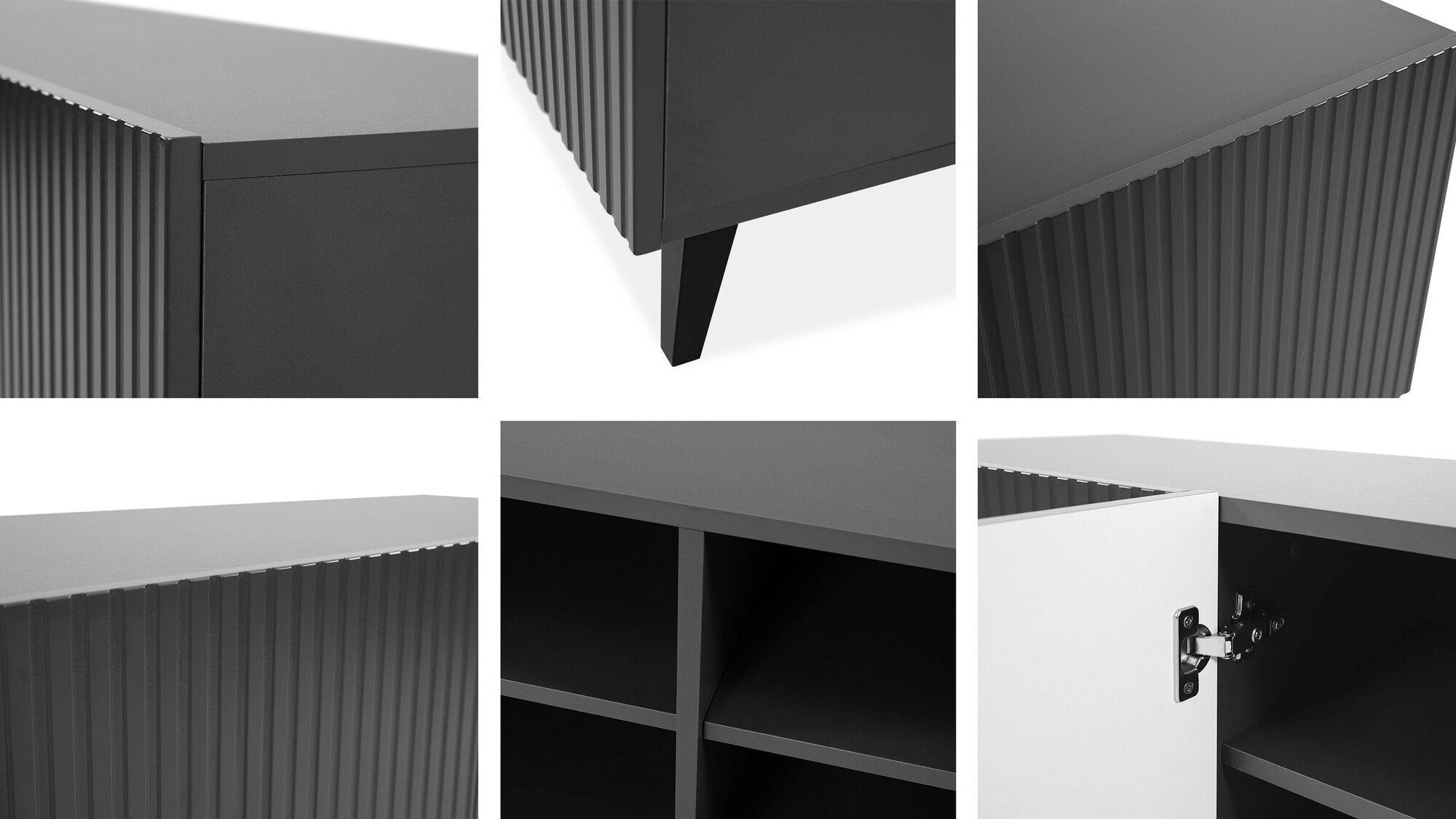 Ensemble de salon Comes (Anthracite)