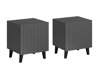 Ensemble de tables de chevet Remeta 104 (Anthracite)