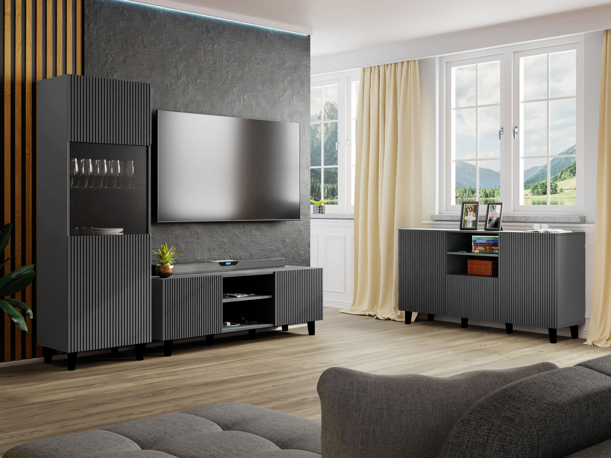 Meuble TV Comes (Anthracite)