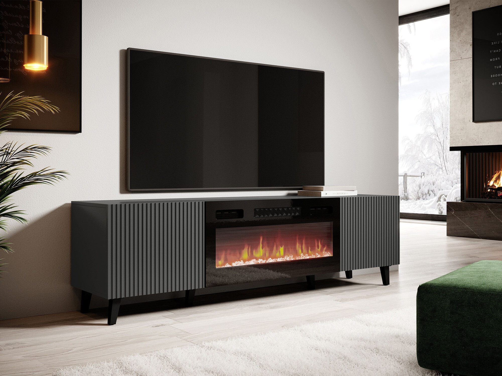 Meuble TV Comes II (Anthracite)